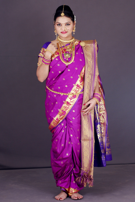 Pre-Stitched Nauvar Saree | Wear Nauvar Saree like a Dress