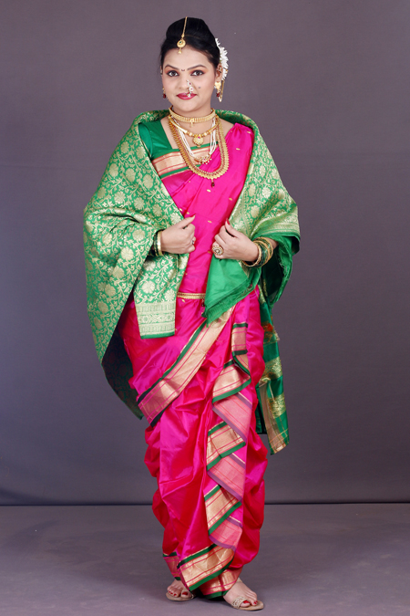 Pre-Stitched Nauvar Saree | Wear Nauvar Saree like a Dress